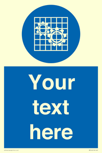 Custom Machine Guards Required Sign